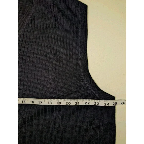 Eddie Bauer Sweater Vest Men’s Size XXL TALL Dark Blue V-Neck Preppy Church - Picture 4 of 10
